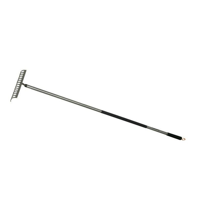 FISKARS Ergo Soil Rake šedé - ocelové zemní hrábě