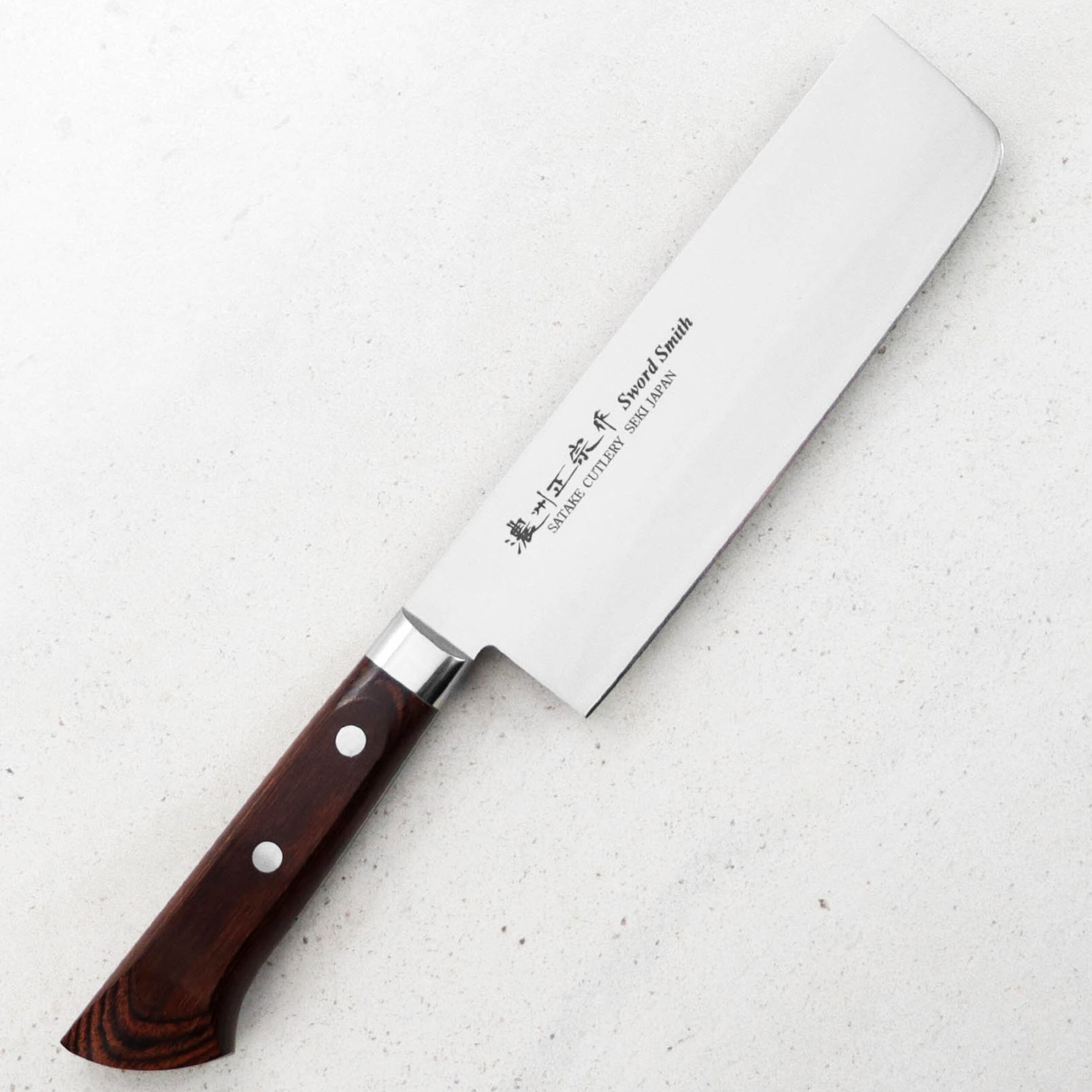 SATAKE Unique Shirogami 17 cm - nůž Nakiri z uhlíkové oceli