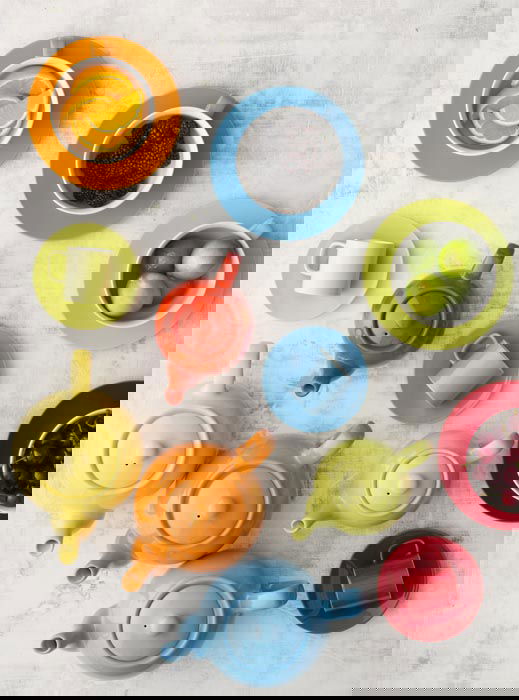 PRICE AND KENSINGTON Beautifully Brights 0,45 l červená - kameninová konvice na čaj a kávu