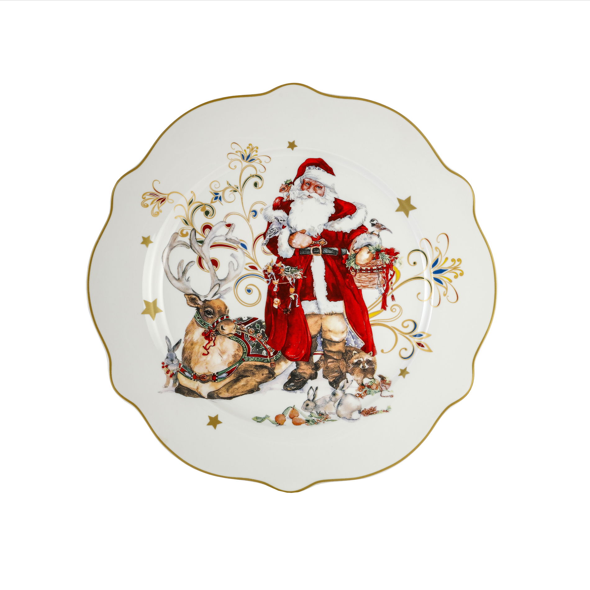 Porcelánový jedálenský tanier MIKULÁŠ A SOB 27 cm