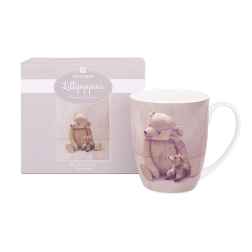 Porcelánový hrnek ASHDENE LILLIPIPPINS MEDVĚD světle hnědý 350 ml