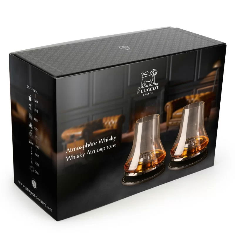 PEUGEOT Atmosphere 380 ml 2 ks. - sklenice na whisky se studenými podtácky