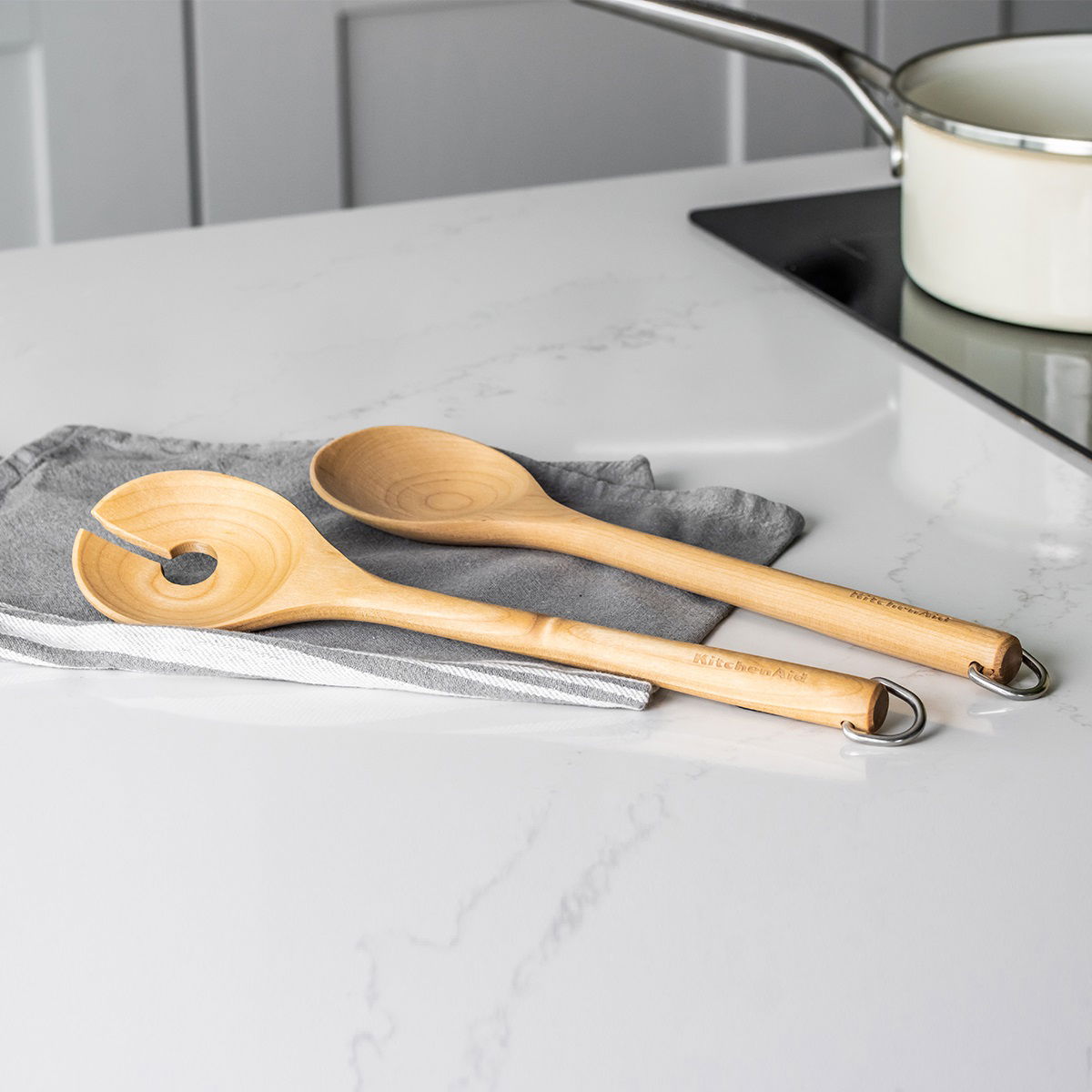 KITCHENAID Coreline Brich 2 ks. - dřevěné lžíce / příbory na salát