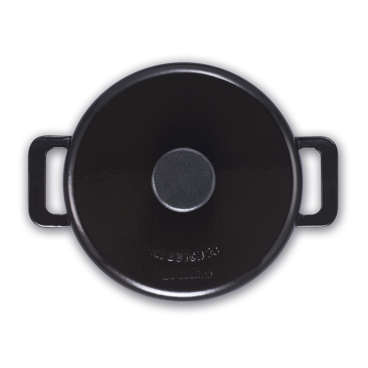 BRABANTIA The Dutch Matt Black 28 cm černý - litinový kastrol s pokličkou