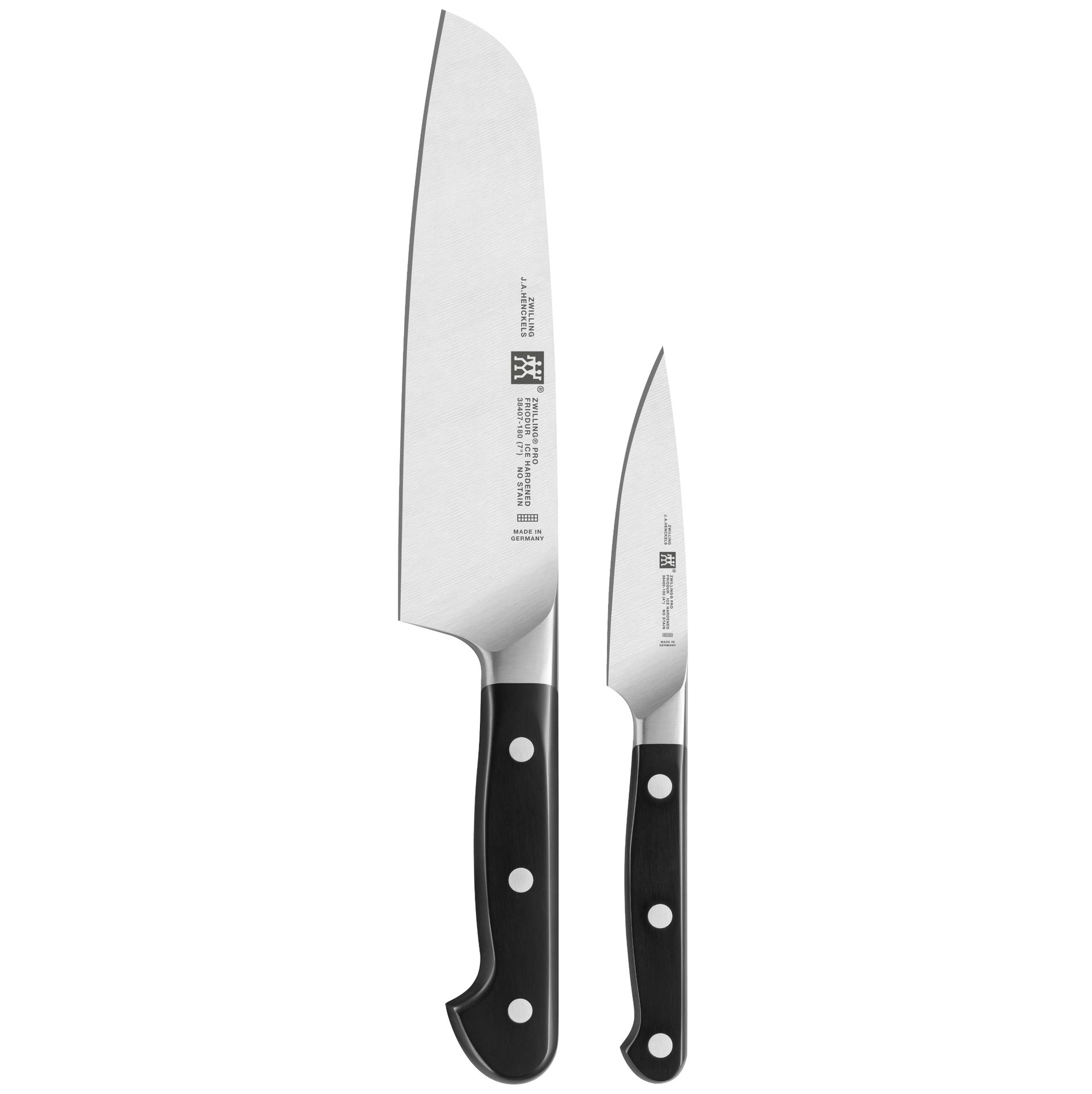 ZWILLING Pro 2 ks černá - sada ocelových kuchyňských nožů