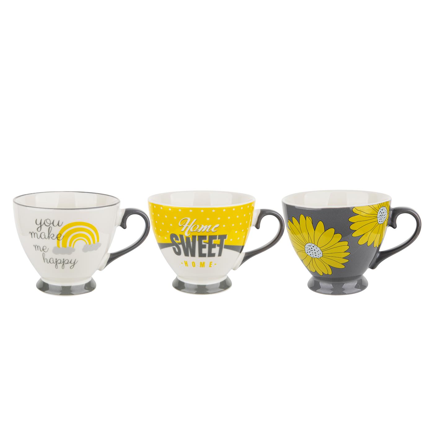 Porcelánový hrníček FLORINA SUNSHINE 380 ml MIX VZORŮ