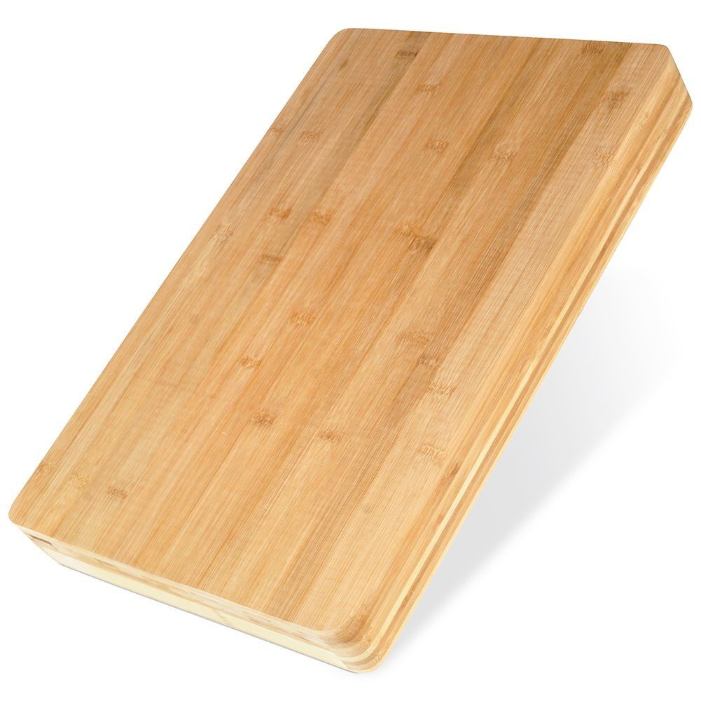 Deska do krojenia bambusowa THICK BOARD BRĄZOWA 46 x 30 cm