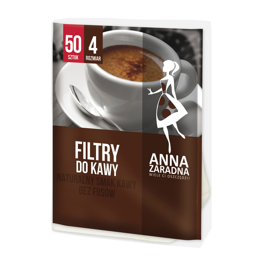 Kávové filtre veľ. 4 ANNA ZARADNA 50 ks