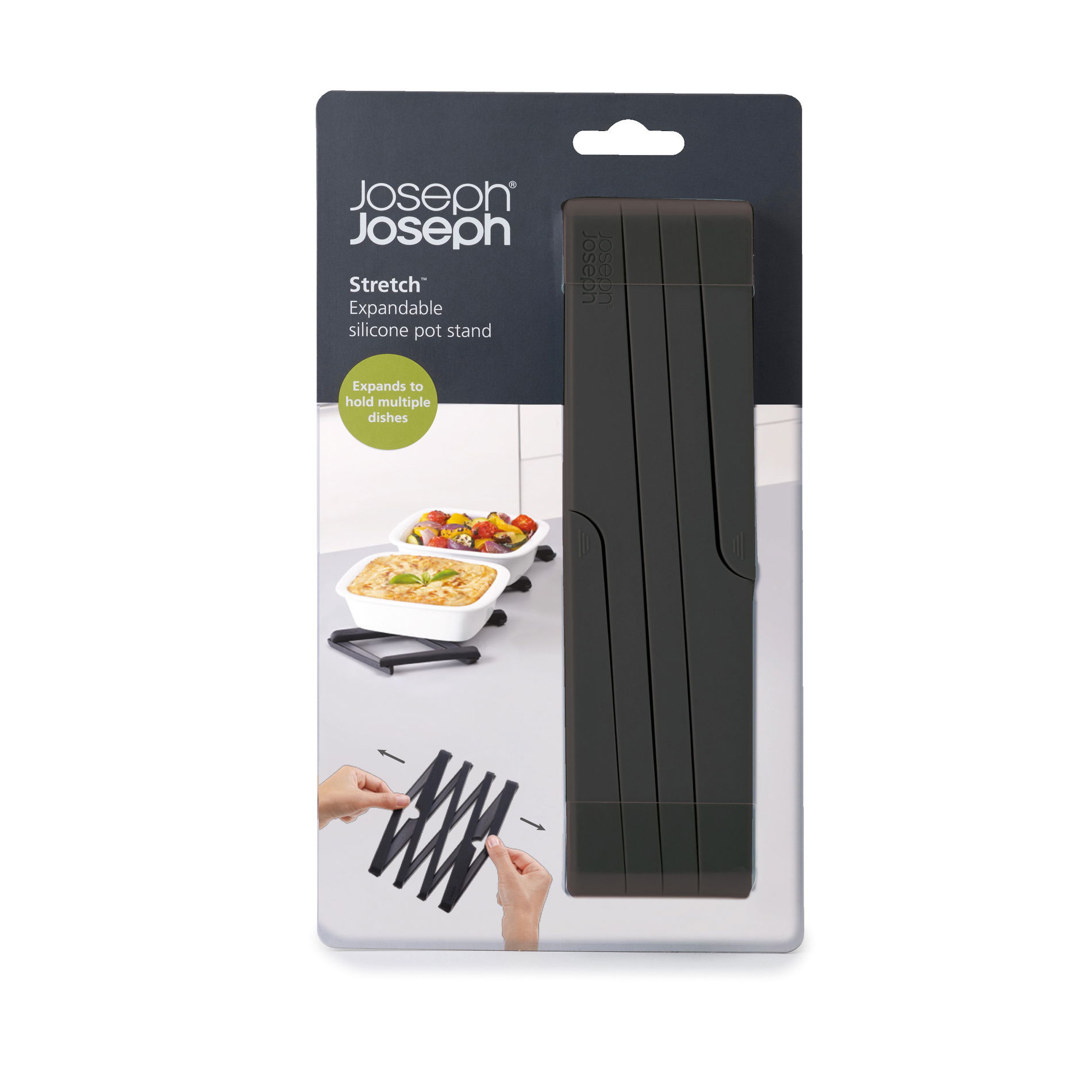 JOSEPH JOSEPH Stretch 20 x 5 cm černá – nylonová podložka pod hrnec