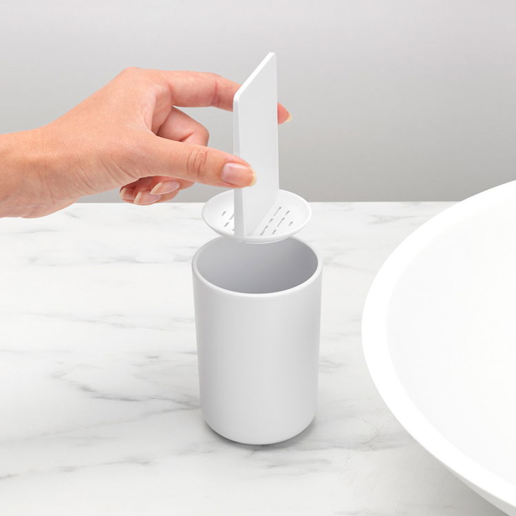 BRABANTIA ReNew bílý – plastový kelímek na zubní kartáčky