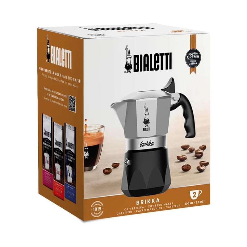 BIALETTI New Brikka pro 2 šálky espresso (2 tz) - hliníkový tlakový kávovar