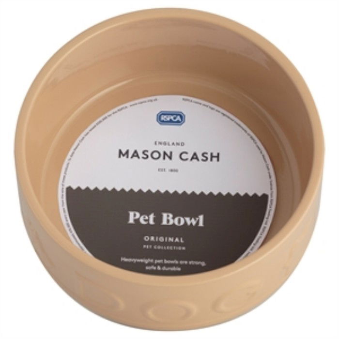 MASON CASH PetWare Dog 25 cm béžová - kameninová miska pro psy