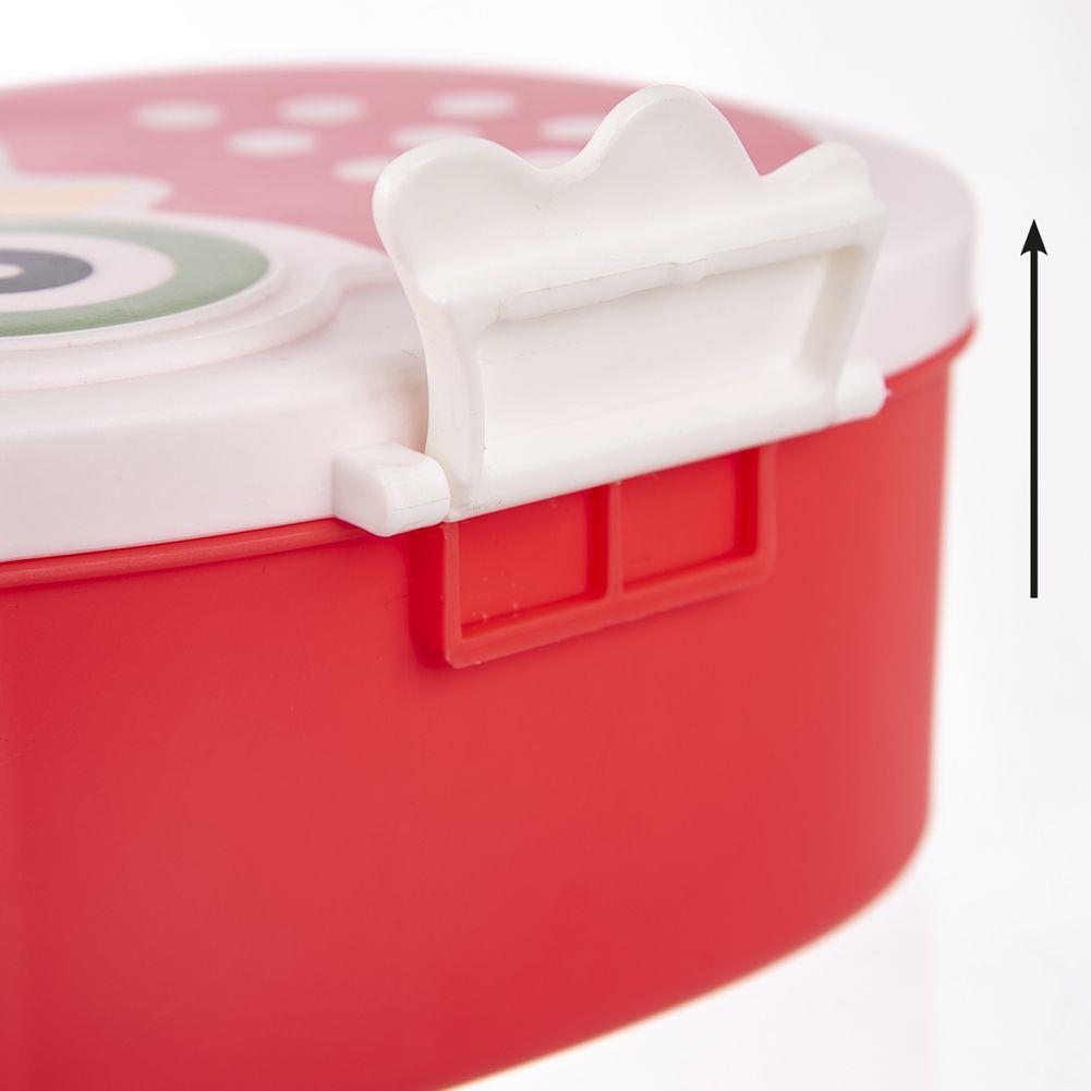 Lunch box / Śniadaniówka plastikowa SÓWKA CZERWONA