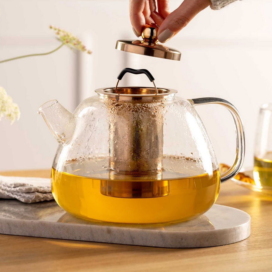 Skleněná konvice na čaj s infuzerem LEONARDO TE PER TE 1,5 l