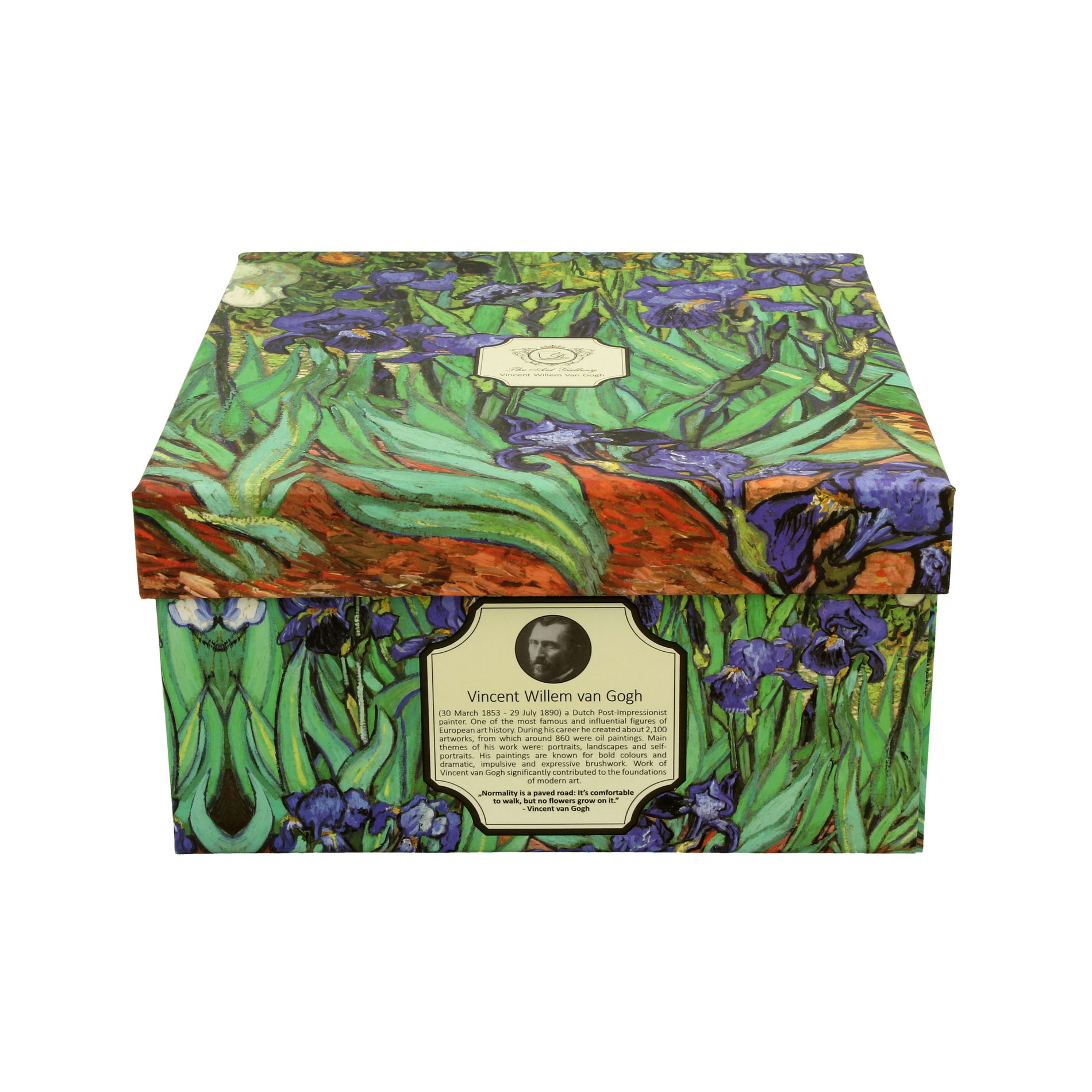 Porcelánový šálek na kávu a čaj s podšálkem DUO ART GALLERY IRISES BY V. VAN GOGH 470 ml