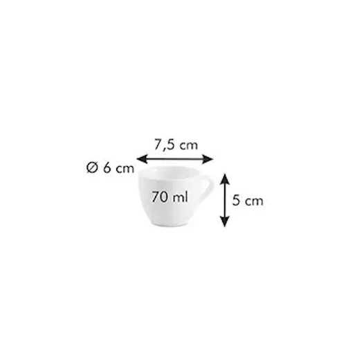 TESCOMA All Fit One 70 ml bílý - porcelánový šálek na espresso