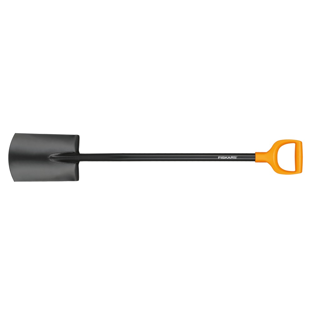 FISKARS Solid Garden Spade čierny - oceľová záhradná lopata