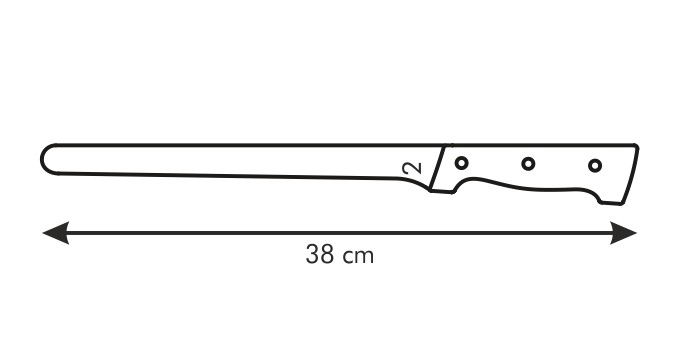 TESCOMA Home Profi 25 cm - kuchyňský nerezový nůž na uzeniny