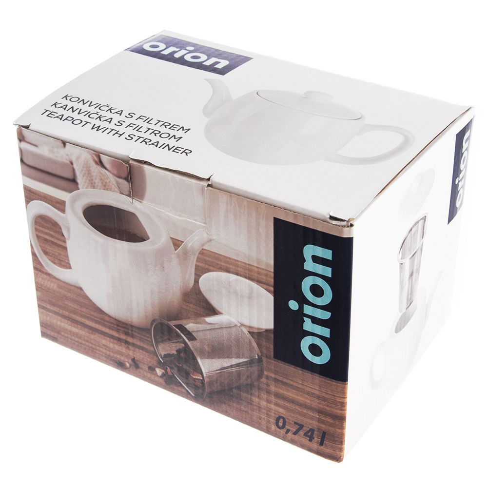 Dzbanek do kawy i herbaty porcelanowy z zaparzaczem MONA 0,7 l