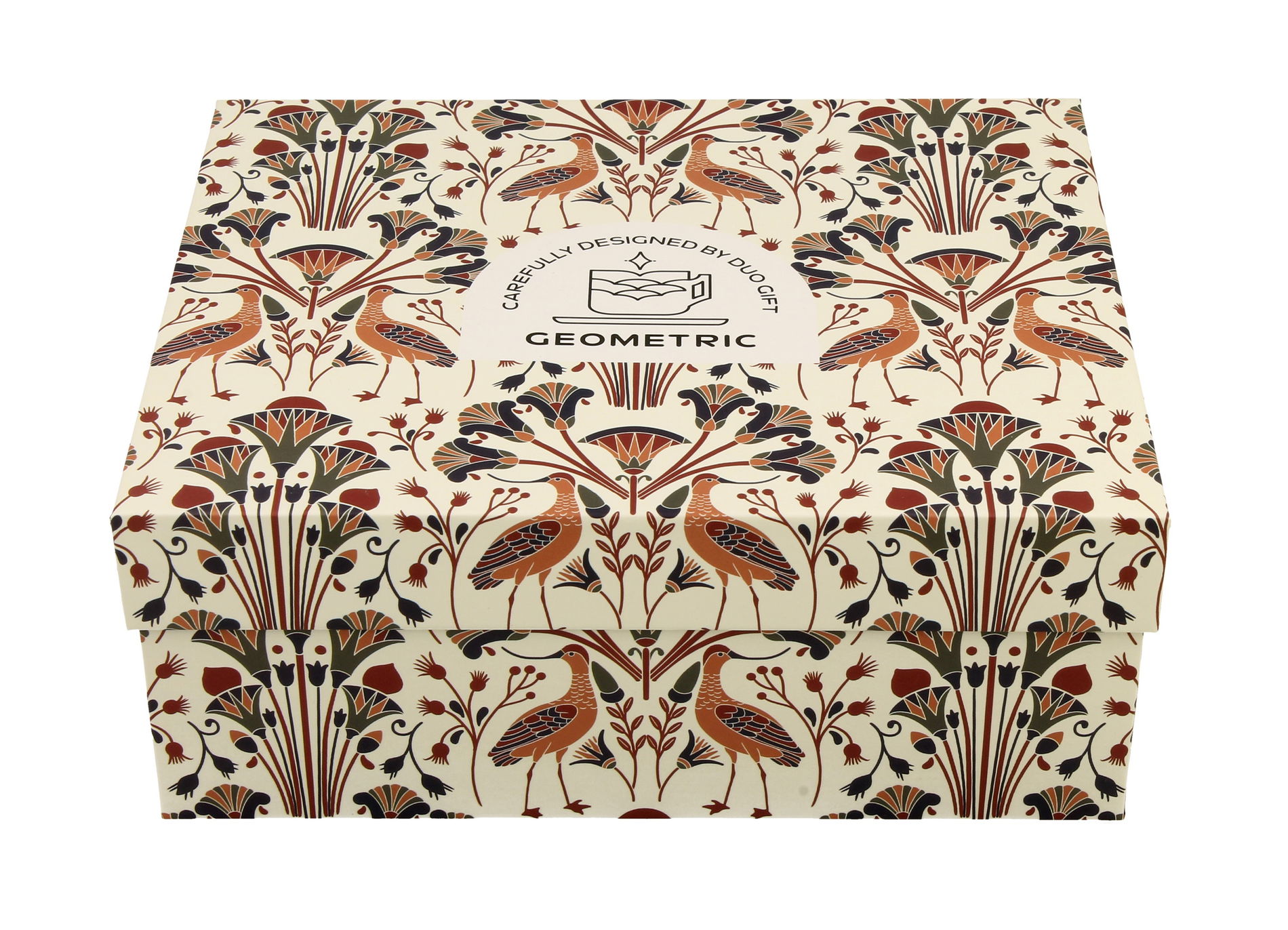 Porcelánové espresso šálky DUO GEOMETRIC HERON 120 ml 2 ks.