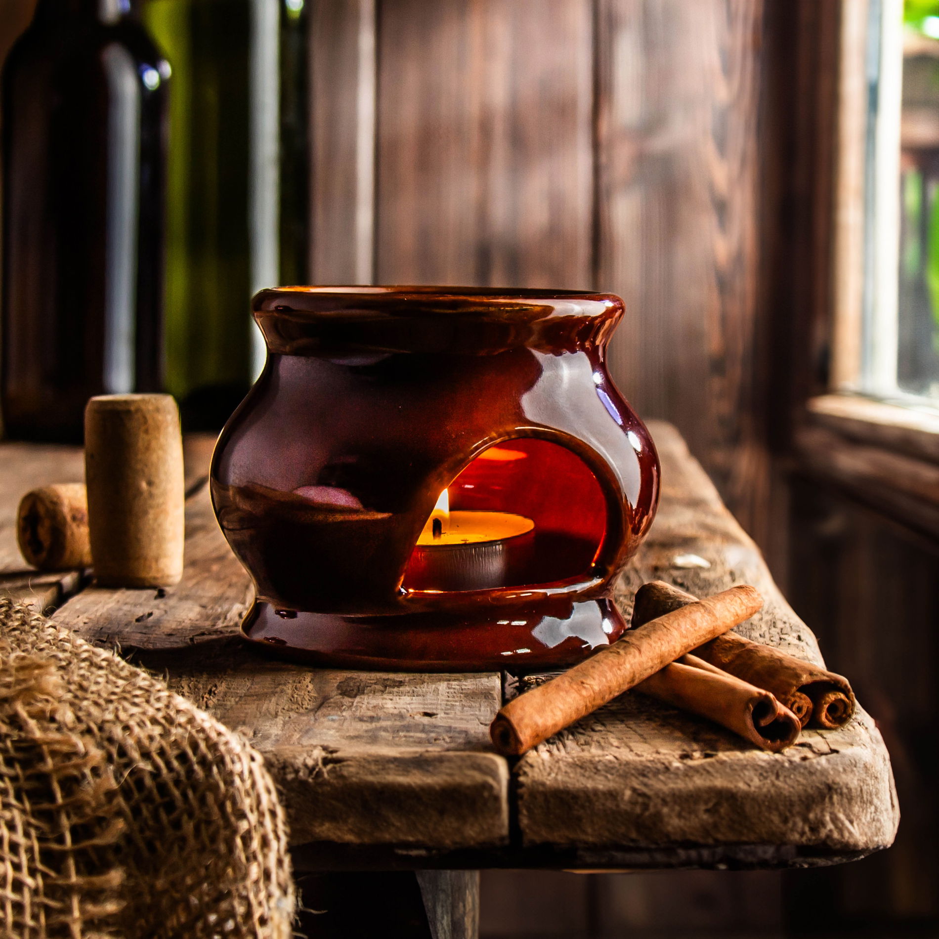 Kubki do grzańca z napisem ceramiczne z podgrzewaczem 250 ml 4 el.