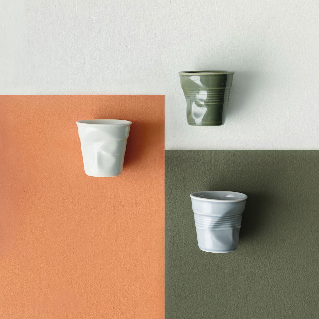 REVOL Froisses Blue Mistral 80 ml - kubek porcelanowy