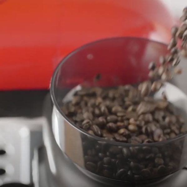 ARIETE Espresso Moderna 1080 W červeno-černý - kovový tlakový kávovar