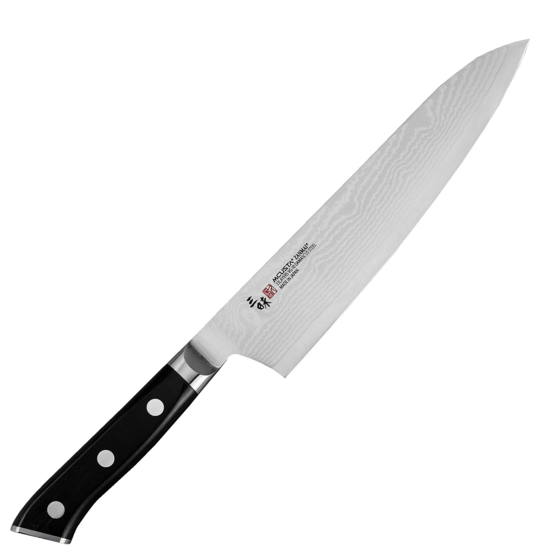 MCUSTA Zanmai Classic Damascus Pakka 21 cm - japonský kuchařský nůž z damascénské oceli