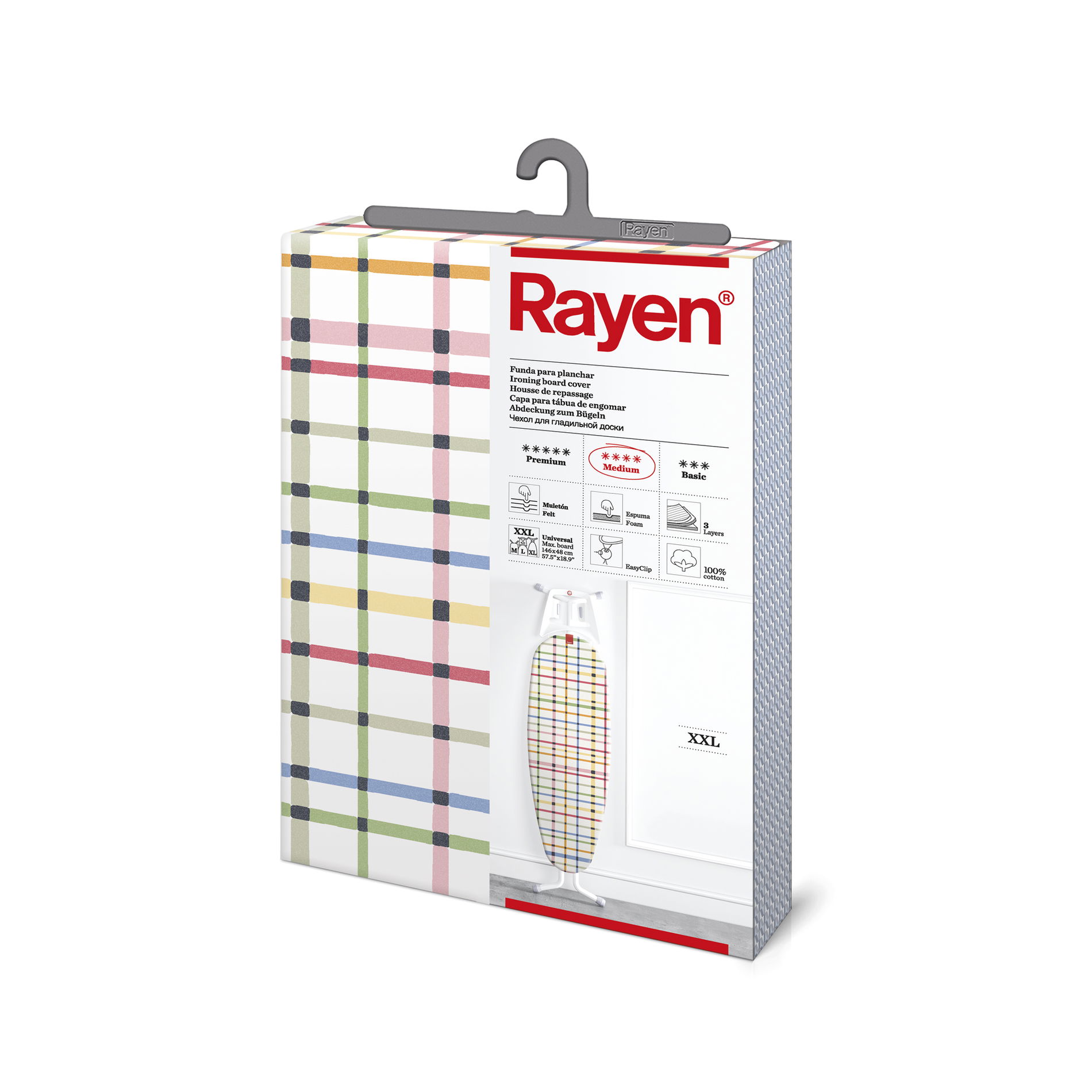 Púzdro na žehliacu dosku z bavlny RAYEN XXL 155 x 55 cm