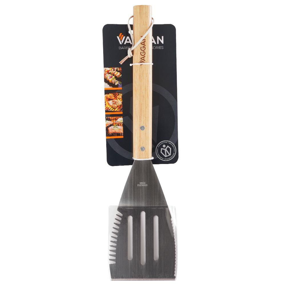 Oceľová kuchynská lopatka s otvormi GRILL 40,5 cm