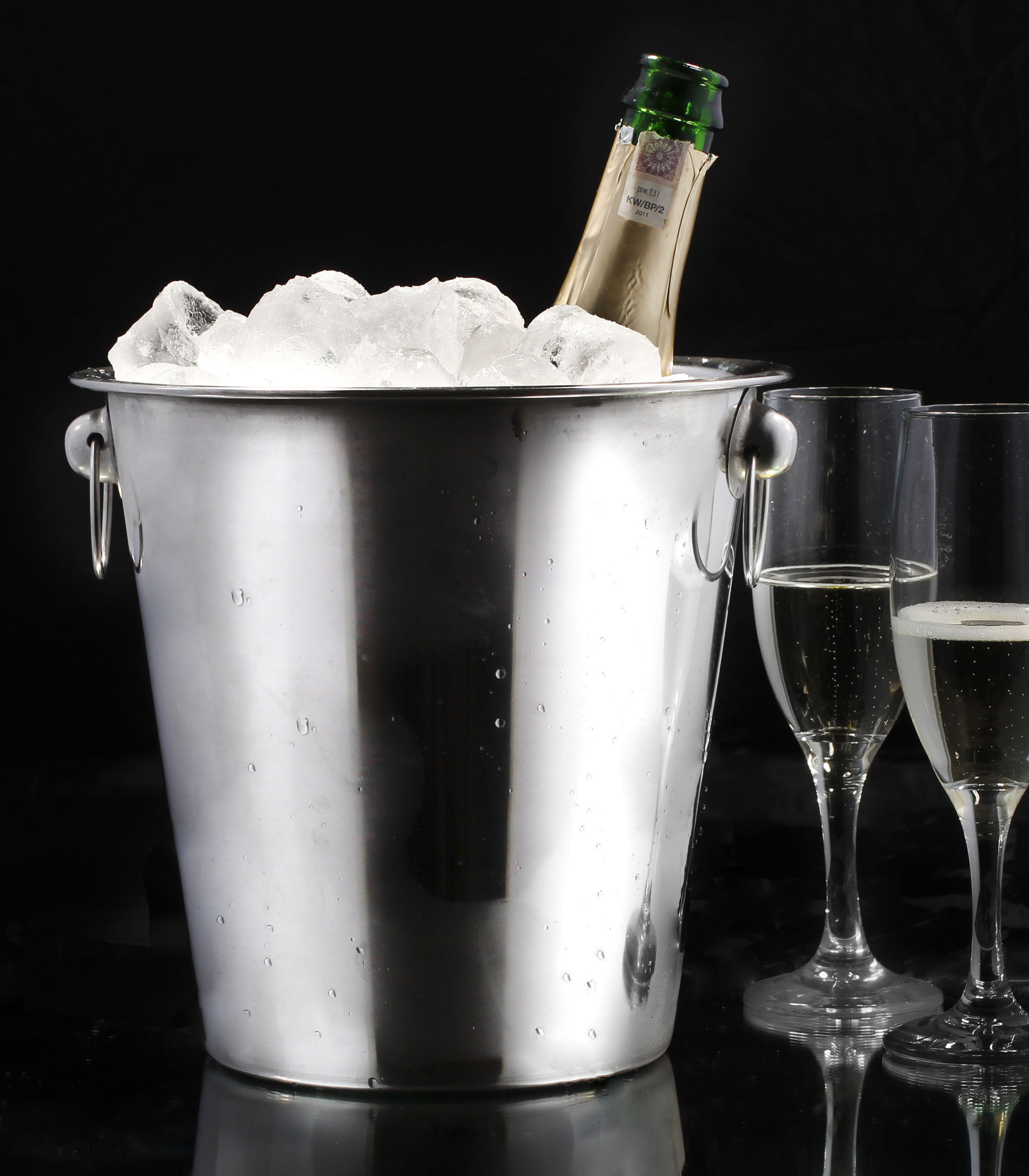 Ocelový kyblík/nádoba na šampaňské PARTY 4,5 l