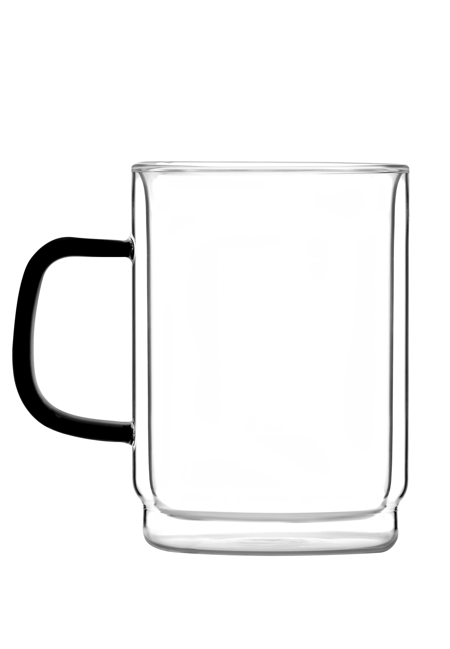 VIALLI DESIGN Carbon 350 ml 2 ks. - dvoustěnné termální sklenice na latté sklo