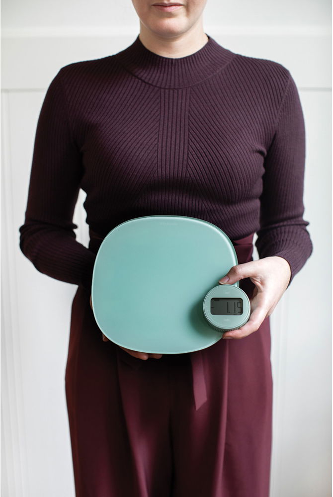 BRABANTIA Tasty Plus – skleněná digitální (elektronická) kuchyňská váha