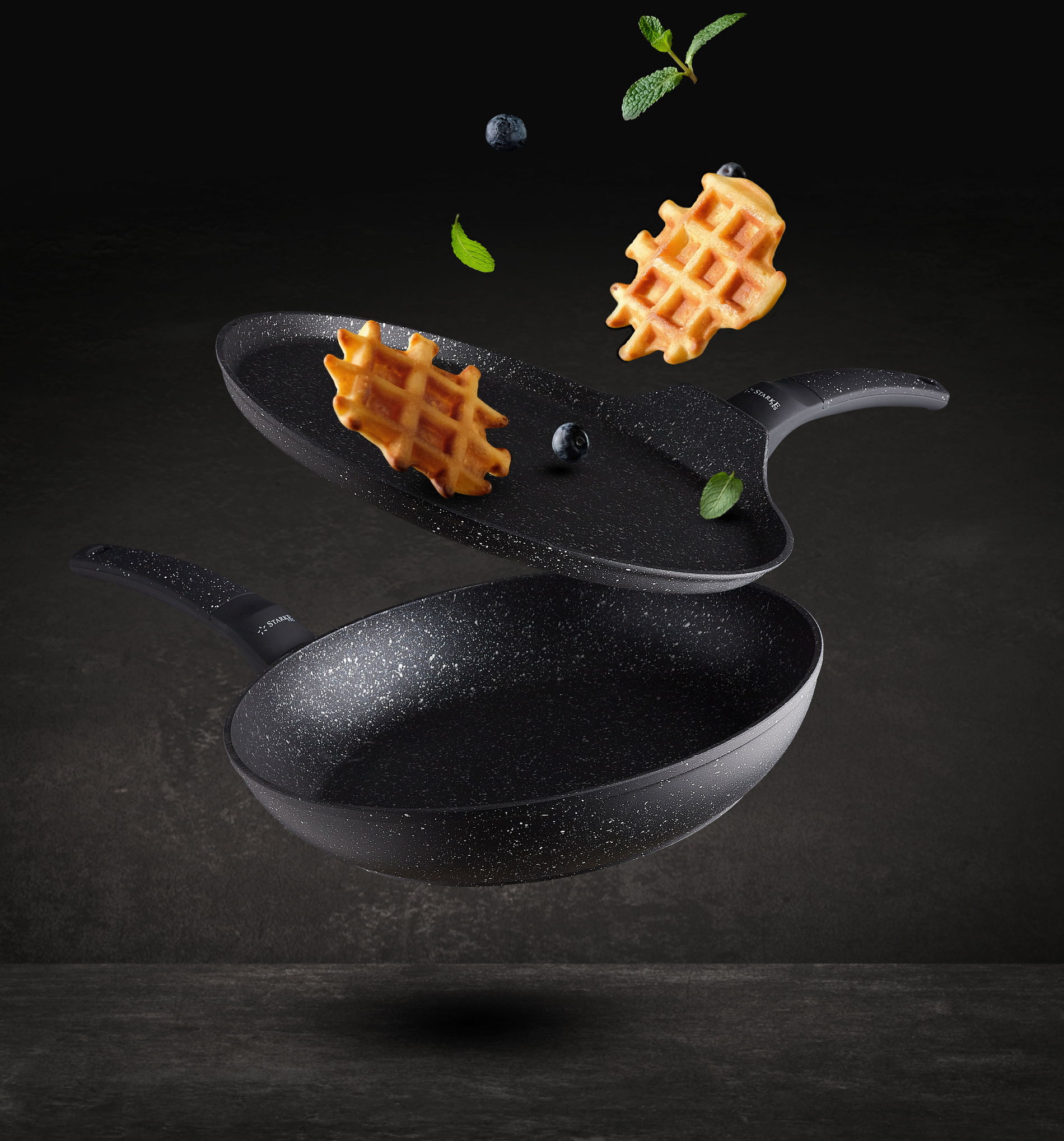 Nepřilnavá pánev wok STARKE PRO CERES MARBLE 28 cm