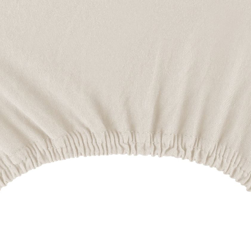 Prześcieradło z gumką bawełniane DECOKING AMBER BEŻOWE 220 x 240 cm