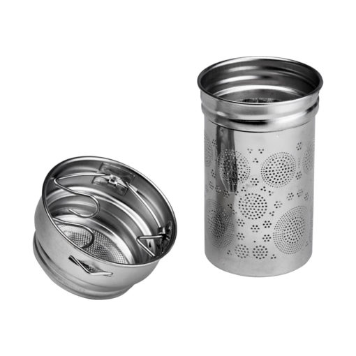 EIGENART FlowTea New Little Geisha 0,35 l růžová - skleněná láhev na čaj s dvojitou stěnou a infuzérem