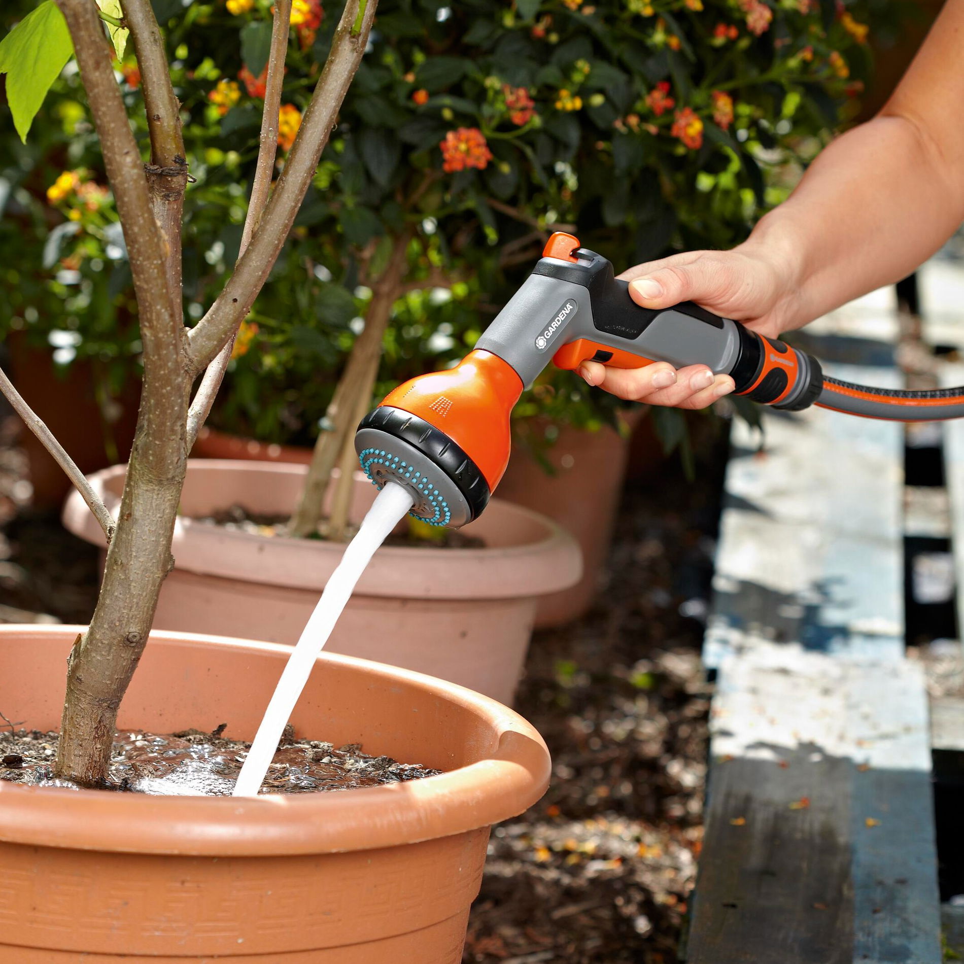GARDENA Classic Multi Sprayer šedooranžový - záhradná pištoľ na zavlažovanie