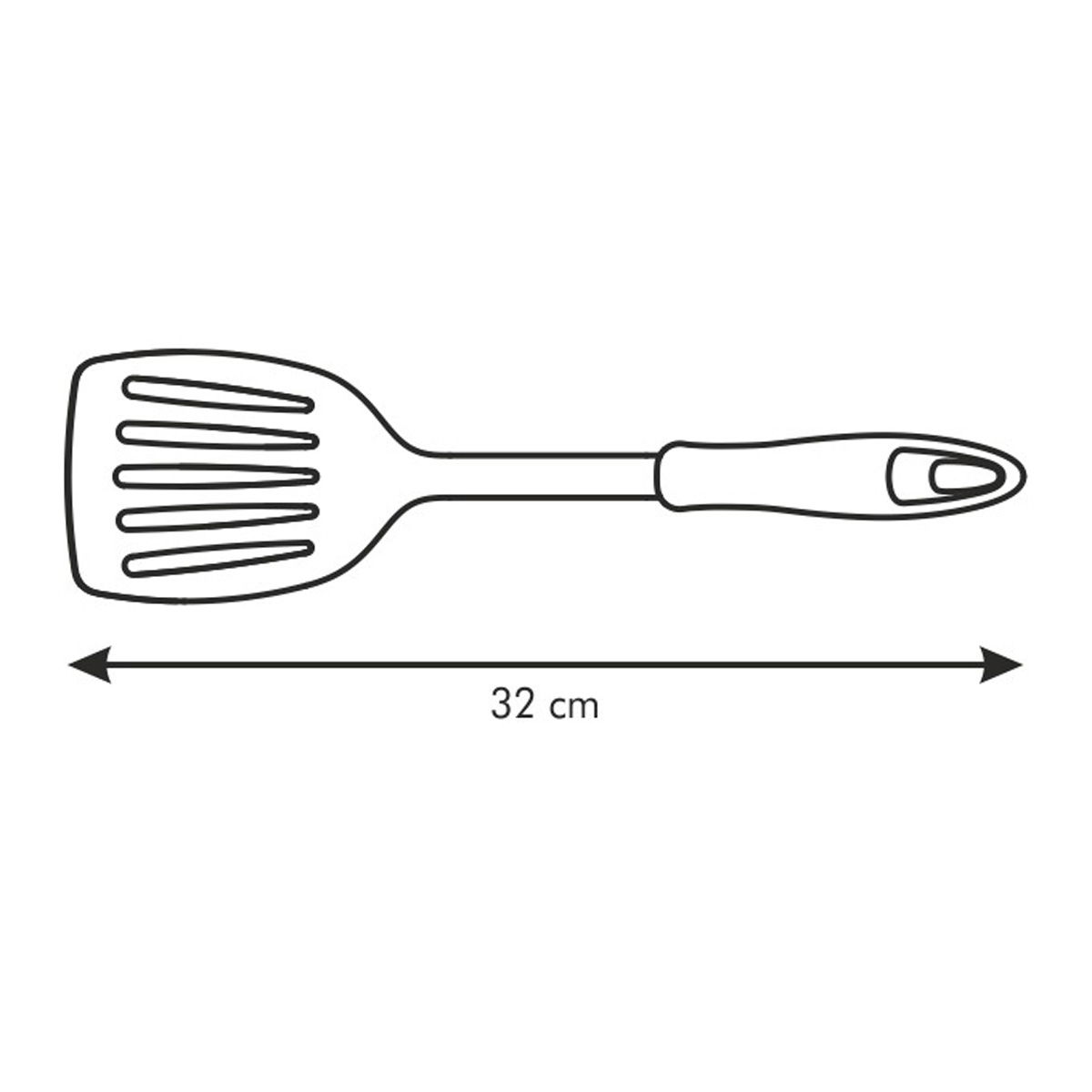 TESCOMA Presto 23 cm biela - kuchynská odkvapkávacia lopatka z nehrdzavejúcej ocele
