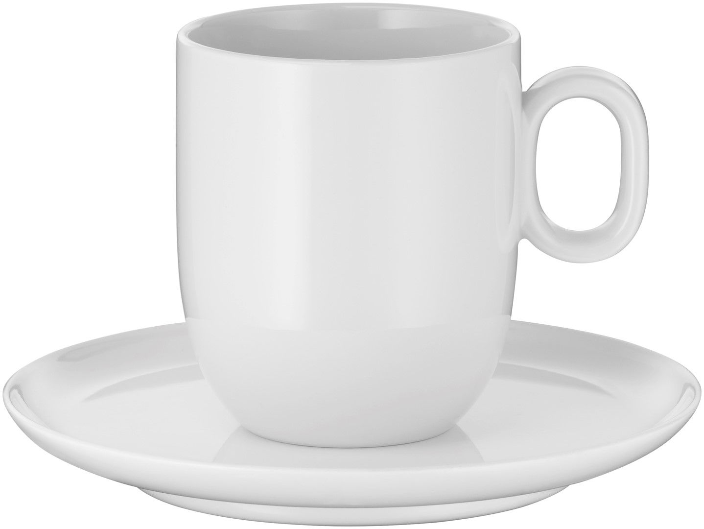 WMF Barista 170 ml 2 szt. - filiżanki do kawy i herbaty porcelanowe ze spodkami