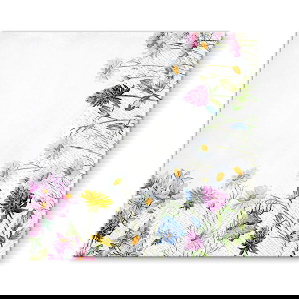 Dekorační papírové ubrousky PAW SPRING FRAME WHITE 20 ks.