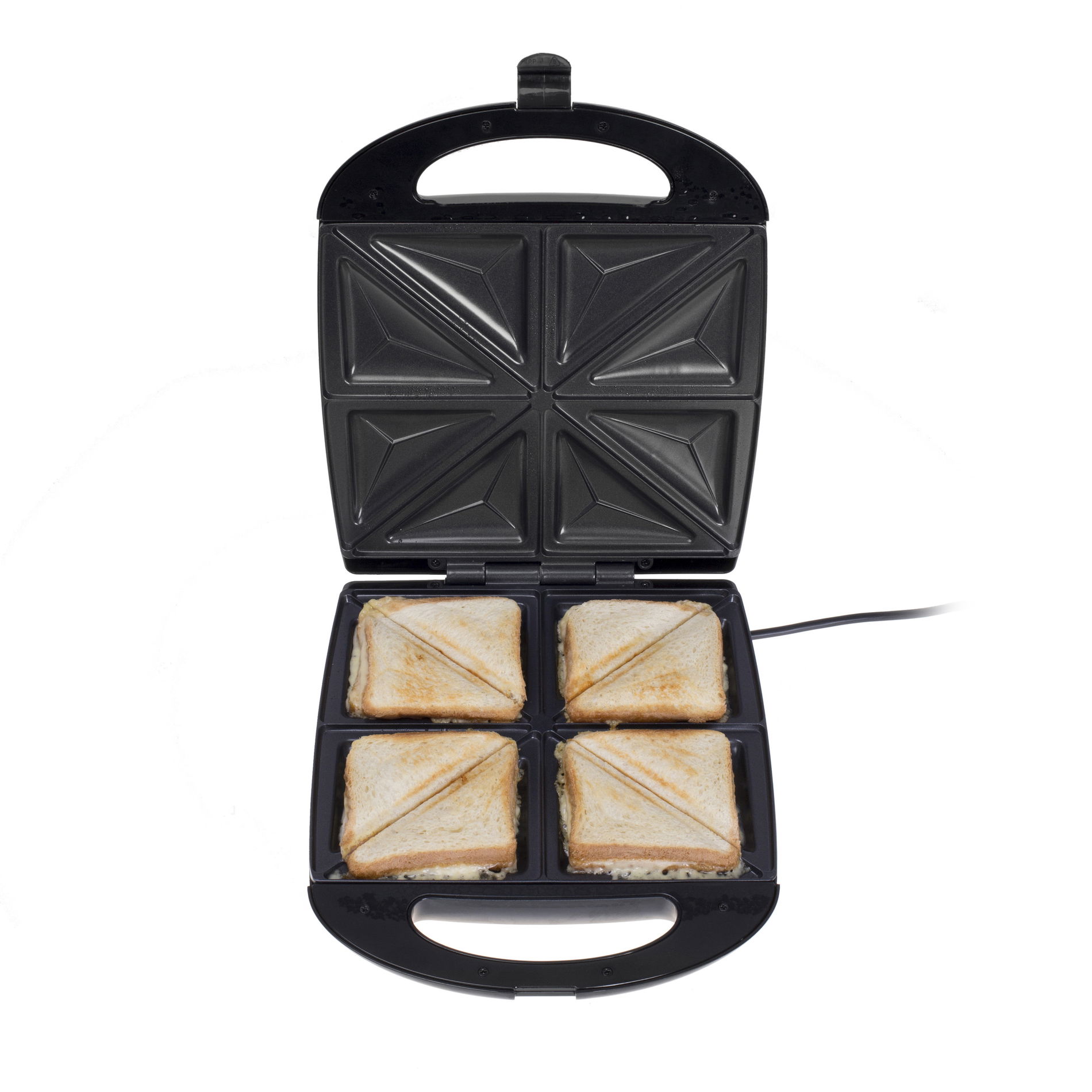CAMRY Sandwich 1100 W čierny - elektrický toaster / opekač na sendviče