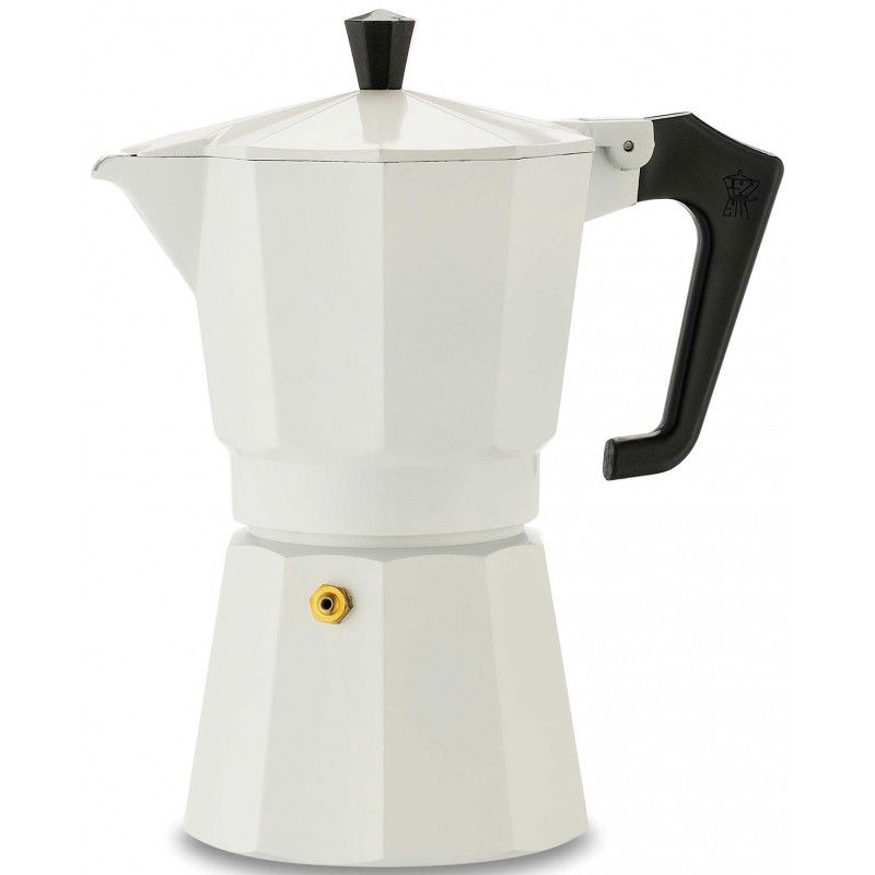 PEZZETTI Italexpress pre 14 šálkou espresso (14 tz) biela - hliníkový tlakový kávovar