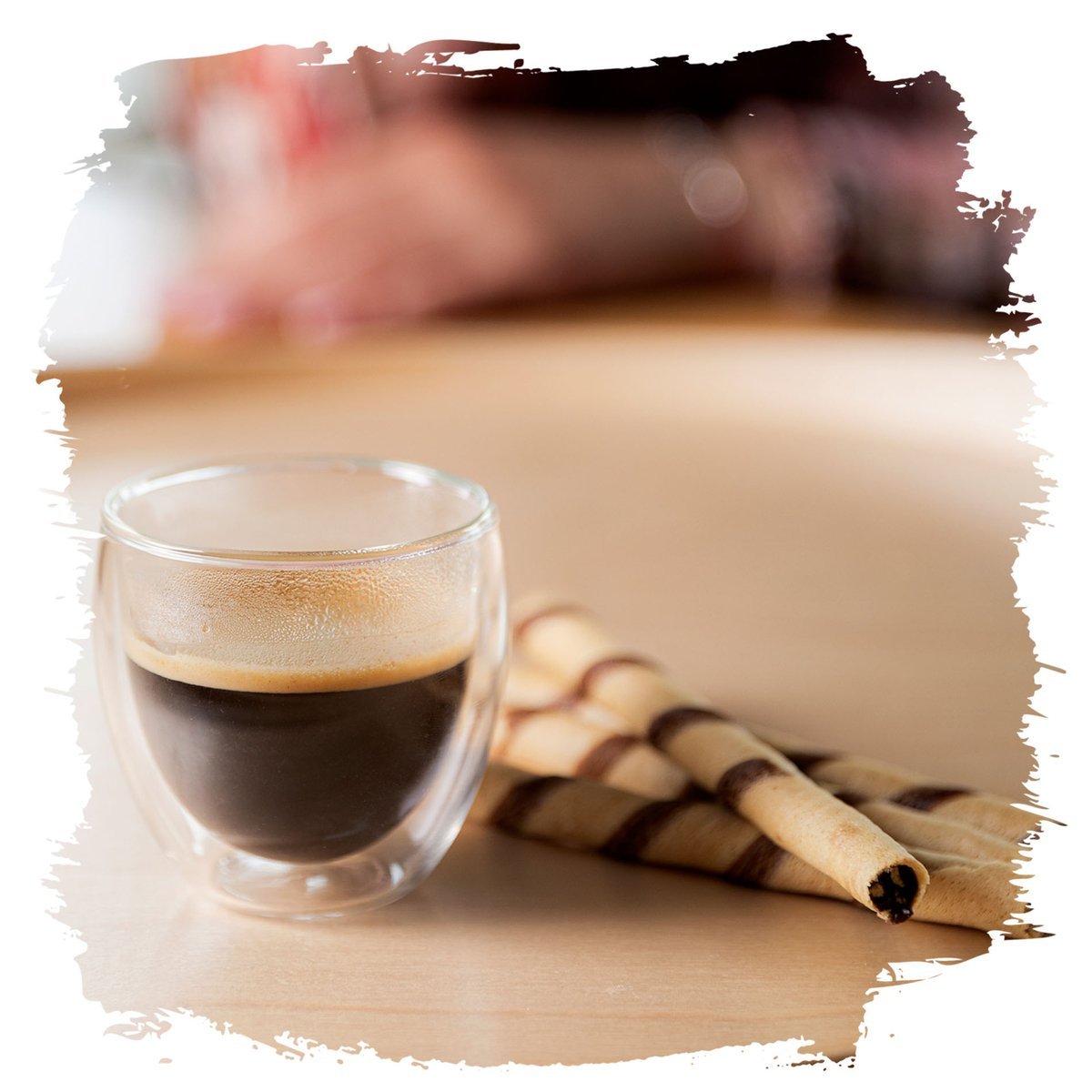 Dvoustěnná skleněná termo sklenice na espresso FLORINA MALACHIT 100 ml 2 ks