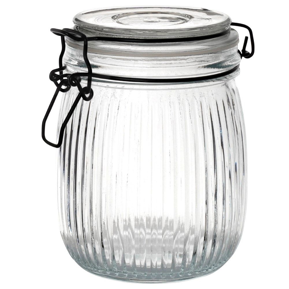 Słoik / Pojemnik na produkty sypkie szklany z pokrywką EXCELLENT HOUSEWARE 0,75 l