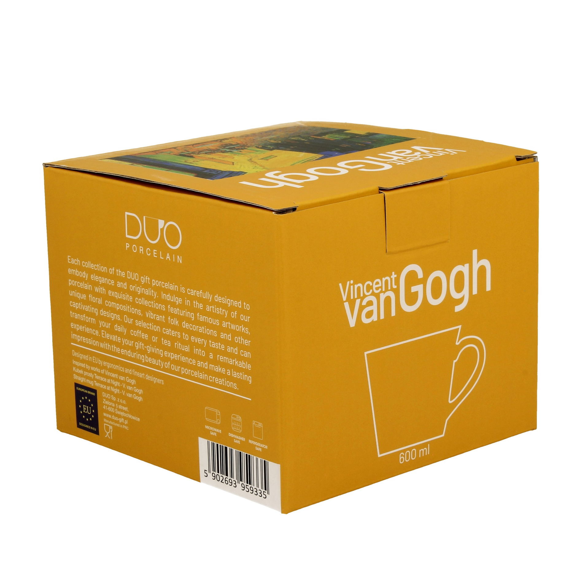 Kubek porcelanowy DUO ART GALLERY STARRY NIGHT BY V. VAN GOGH 600 ml