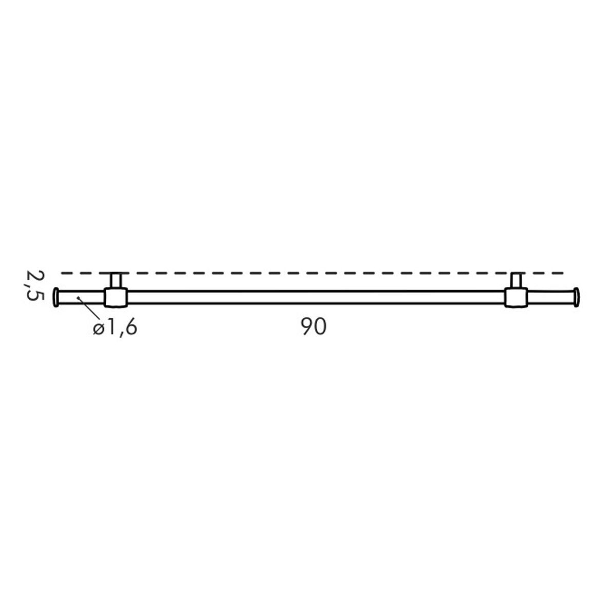 TESCOMA Monti 90 cm - reling / wieszak kuchenny metalowy