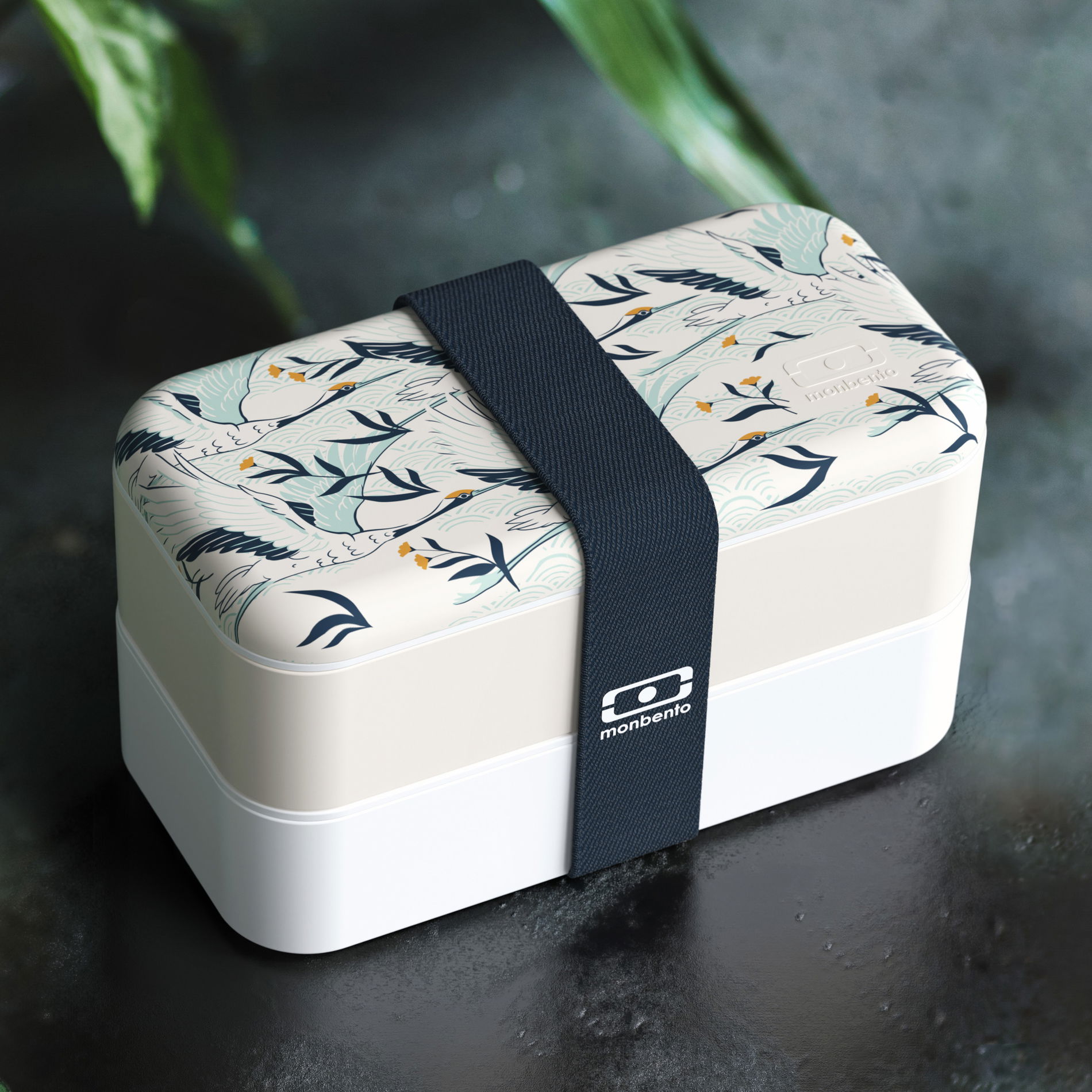MONBENTO Bento Original Graphic Destiny 1 l - dvoukomorový plastový lunch box