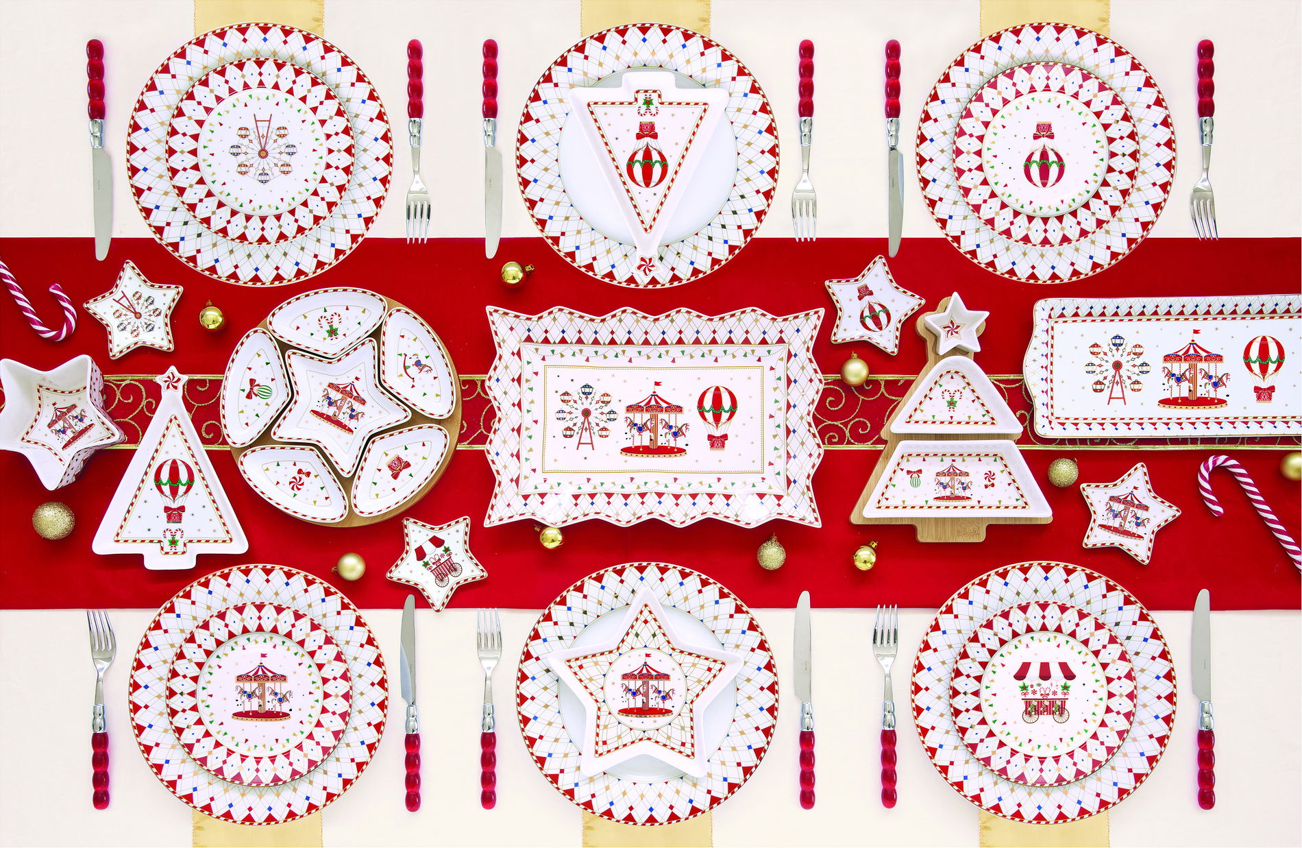 Keramické solničky a pepřenky CHRISTMAS WONDERLAND