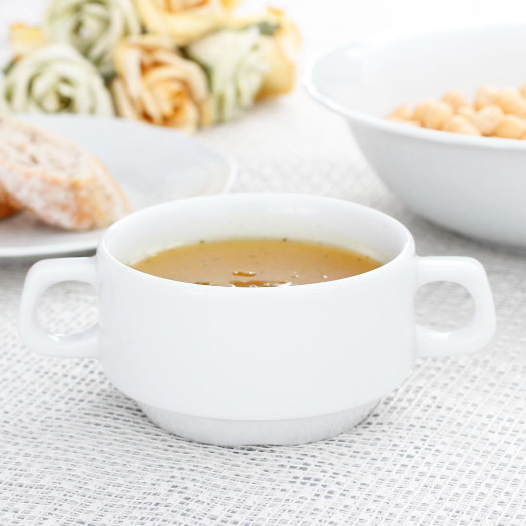 Porcelánová miska na vývar LUBIANA Z USZKAMI bílá 300 ml