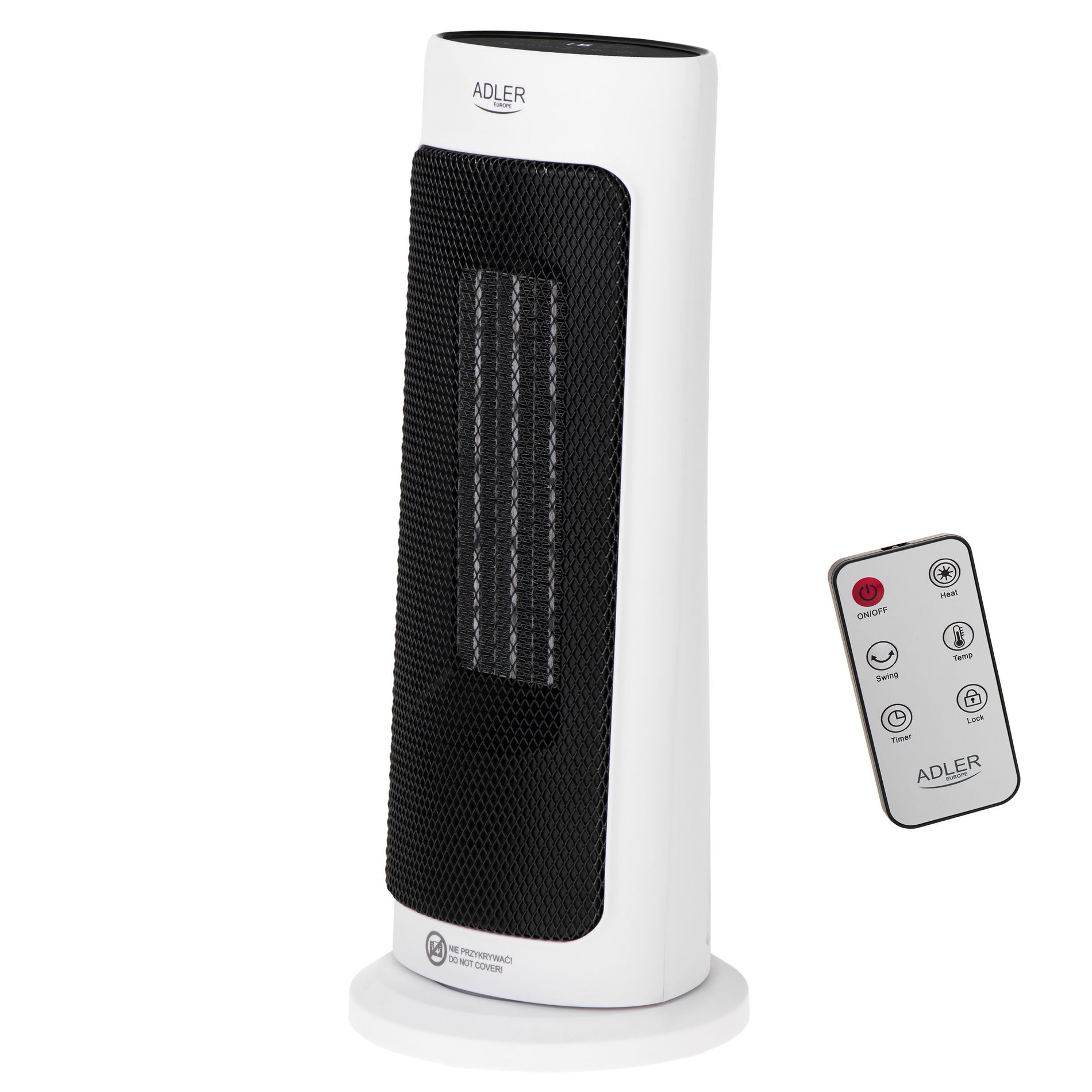 ADLER AD 7738 2000 W - keramický termoventilátor s diaľkovým ovládaním